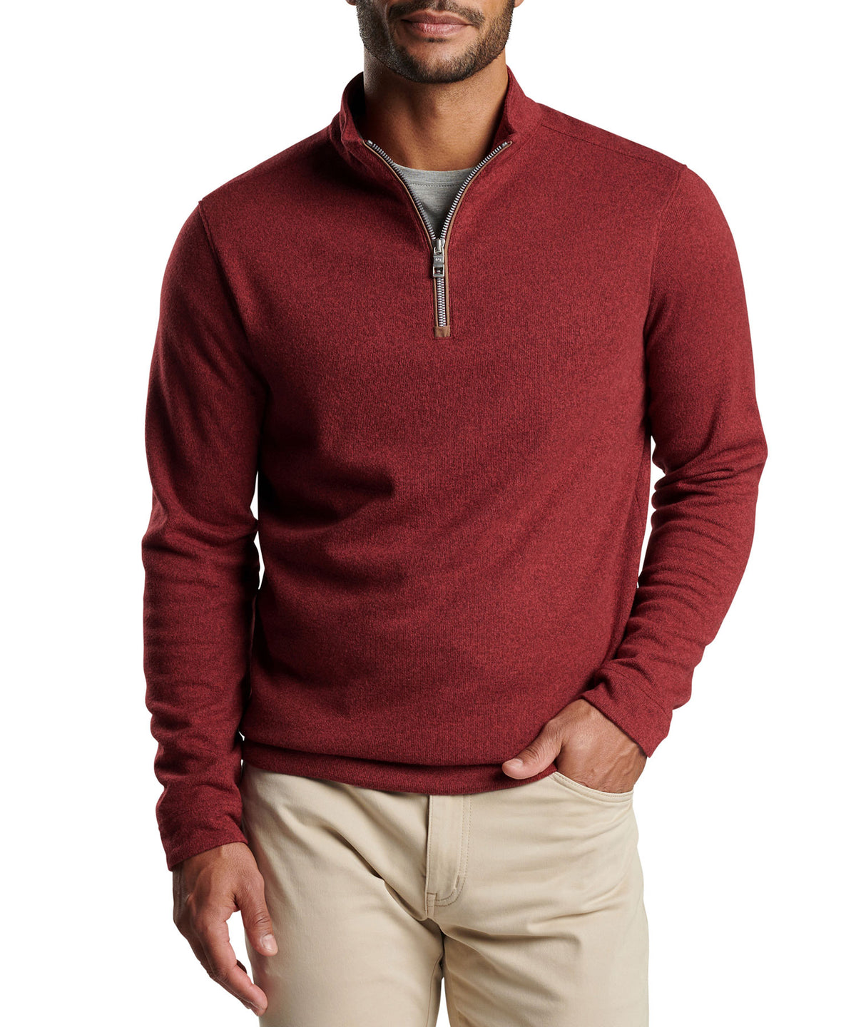 Peter Millar Pullover Sweater Fleece Quarter Zip, Men's Big & Tall