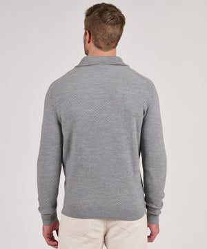 Peter Millar Dempsey Merino Wool Shawl Pullover