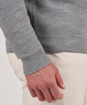 Peter Millar Dempsey Merino Wool Shawl Pullover