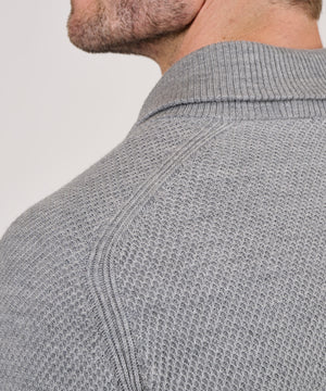 Peter Millar Dempsey Merino Wool Shawl Pullover