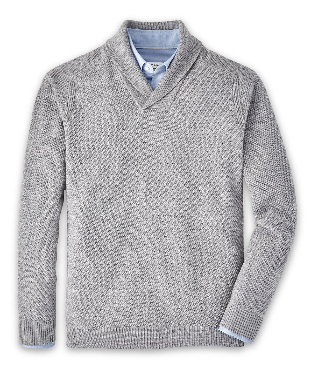 Peter Millar Dempsey Merino Wool Shawl Pullover, Men's Big & Tall