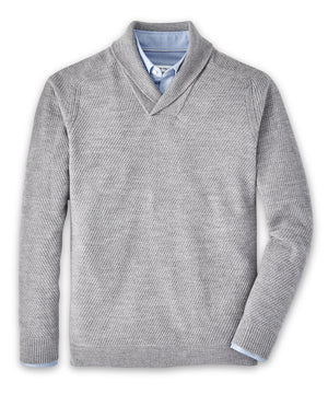 Peter Millar Dempsey Merino Wool Shawl Pullover