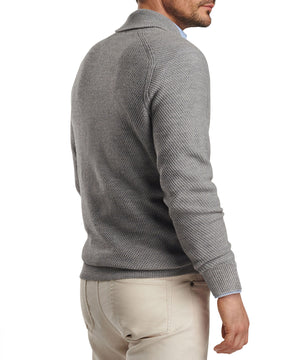 Peter Millar Dempsey Merino Wool Shawl Pullover