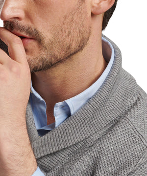 Peter Millar Dempsey Merino Wool Shawl Pullover