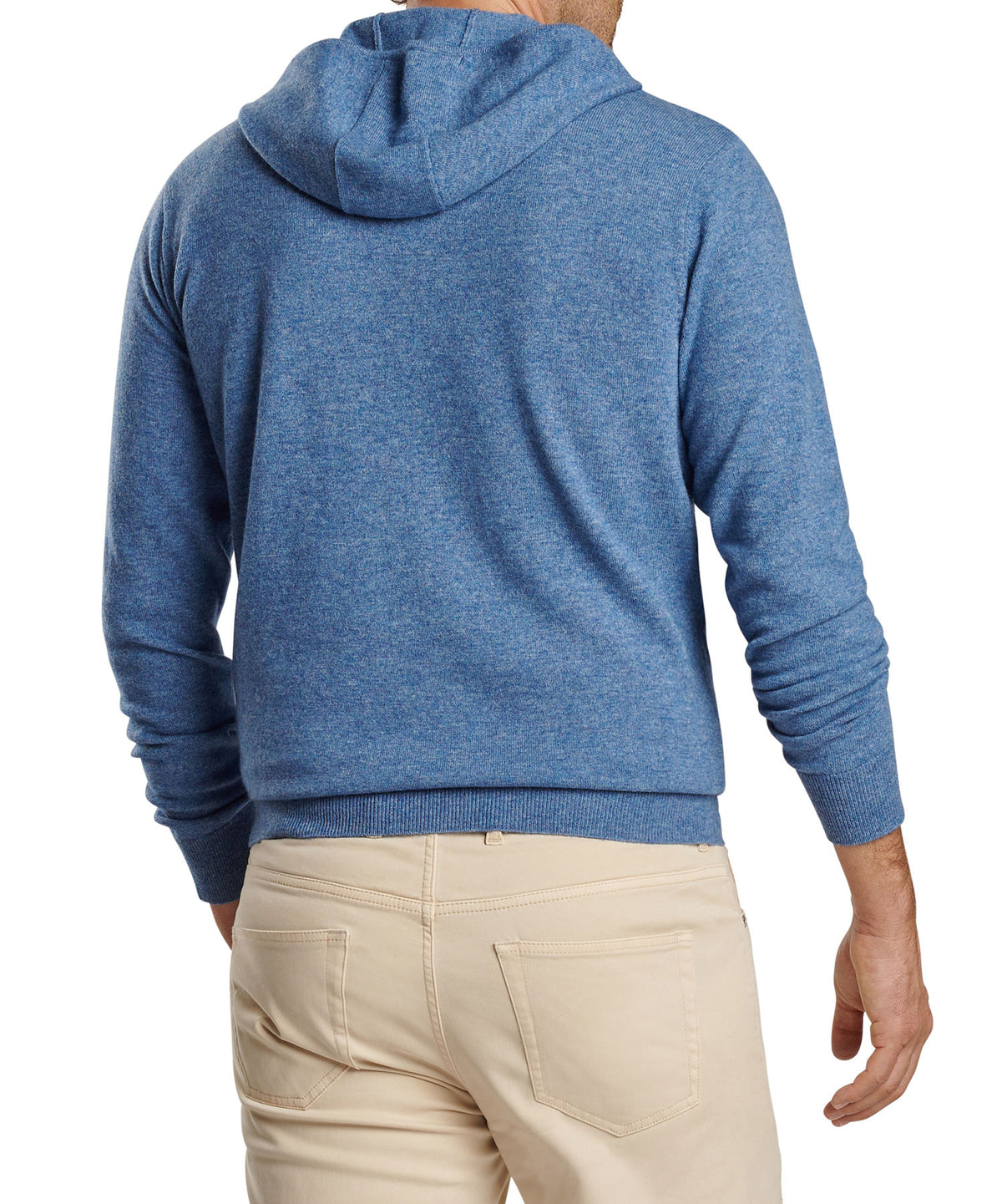 Peter Millar Conway Wool-Cashmere Popover Hoodie, Men's Big & Tall