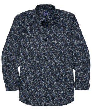 Westport No-Tuck Long Sleeve Button Down Collar Stretch Performance Floral Print Sport Shirt