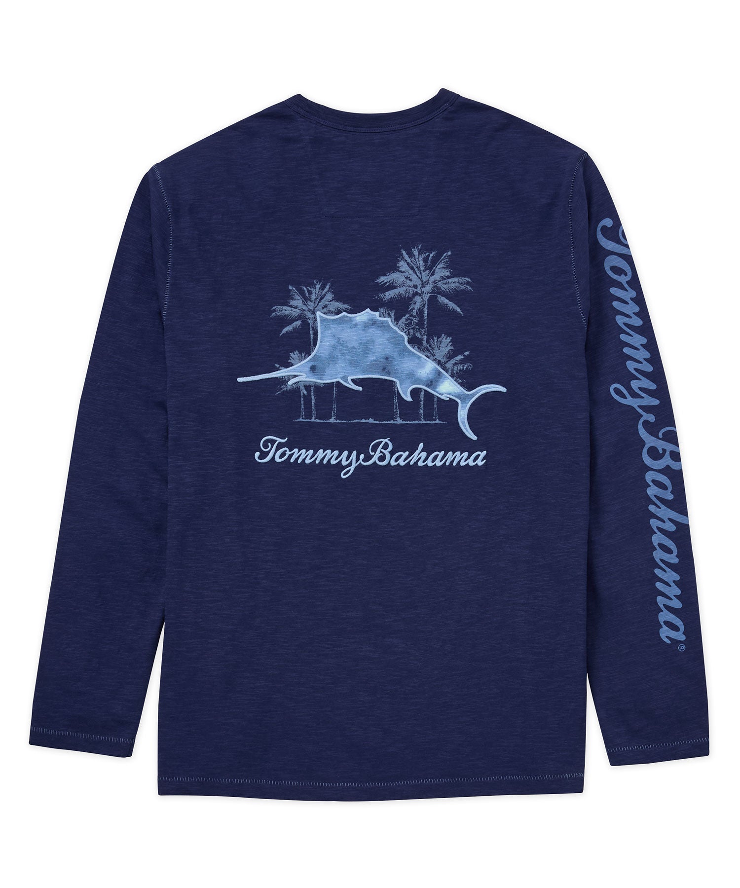 Tommy Bahama Long Sleeve 'Azul Palms' Lux T-Shirt, Men's Big & Tall