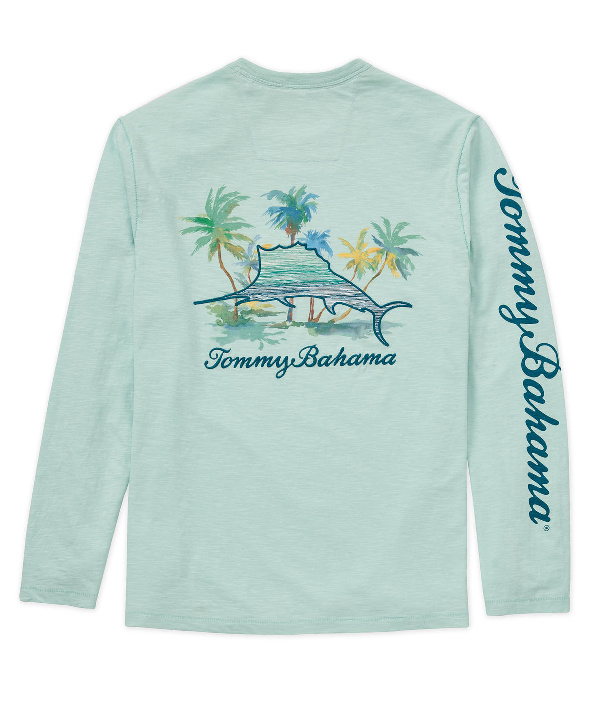 Tommy Bahama Long Sleeve 'Marlin Mirage' Lux T-Shirt, Men's Big & Tall