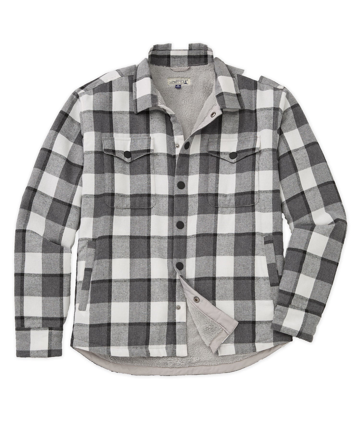 Westport Lifestyle Sherpa Lined Firepit Flannel Shirt Jacket