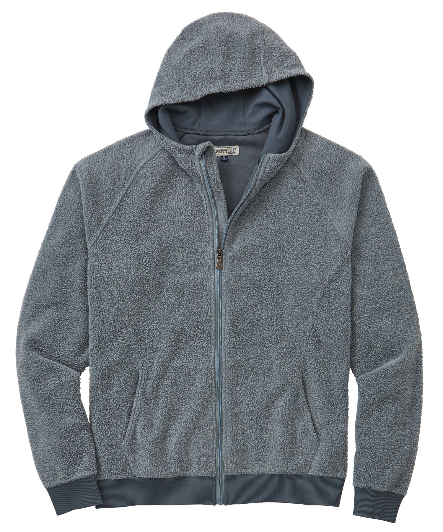 Gray full zip cheapest hoodie with cotton bicycles