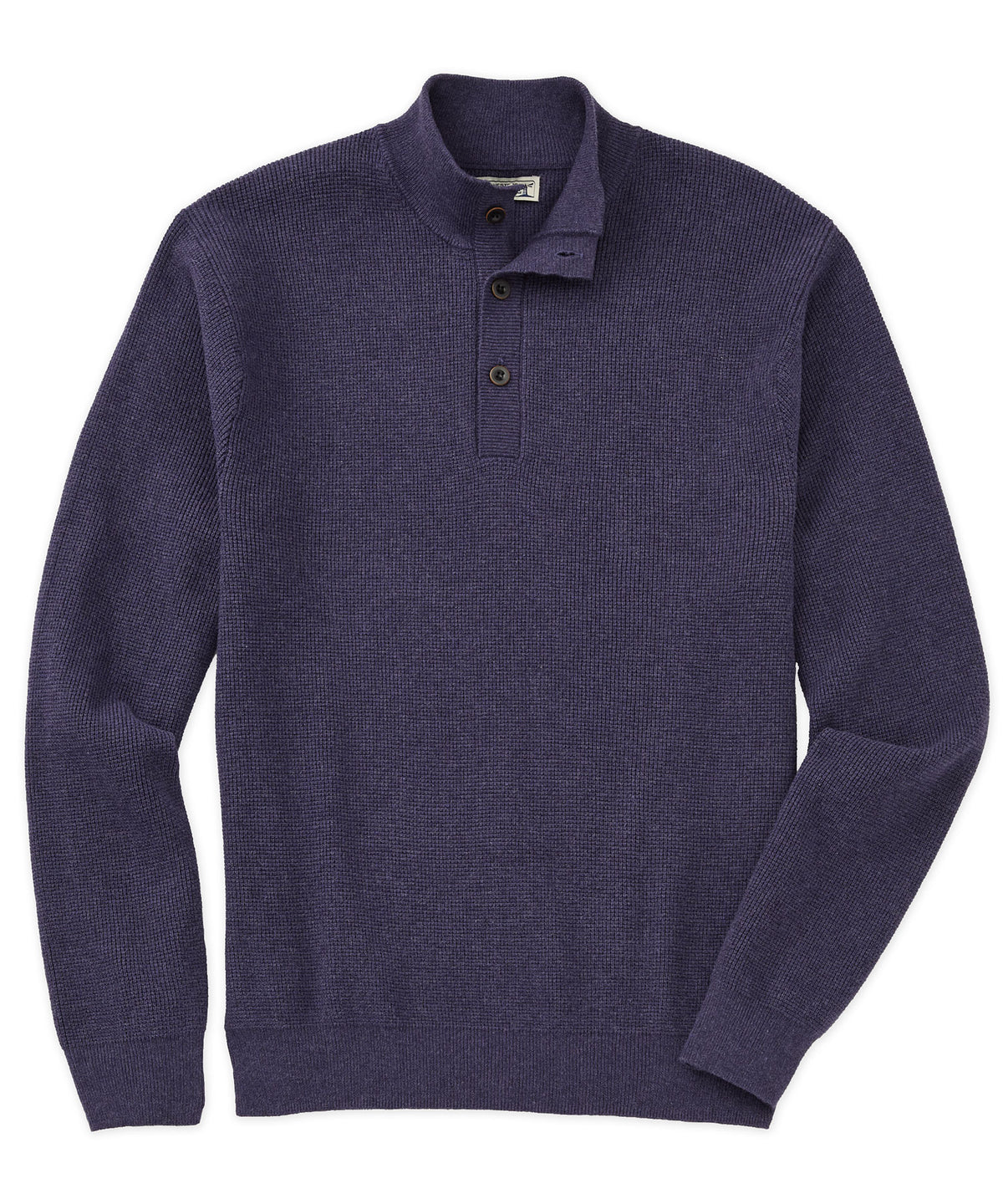 Westport Lifestyle Cotton/Cashmere Button Mock Pullover Sweater, Men's Big & Tall