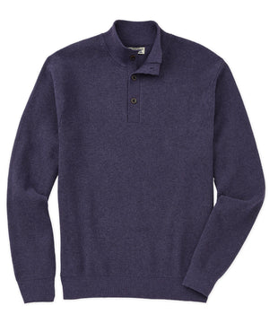 Westport Lifestyle Cotton/Cashmere Button Mock Pullover Sweater