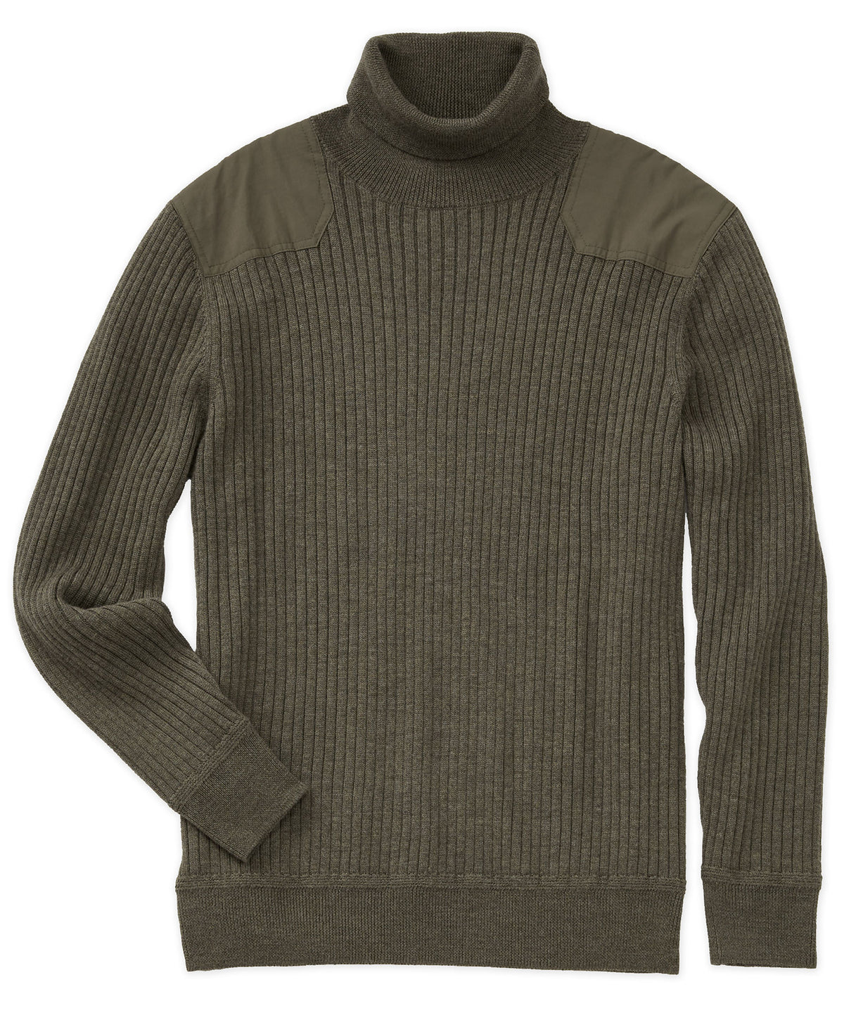 Westport Black Military Turtleneck Sweater, Men's Big & Tall