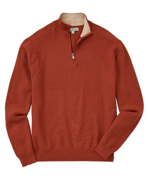 Westport Lifestyle Cotton Cashmere Quarter Zip Pullover Sweater