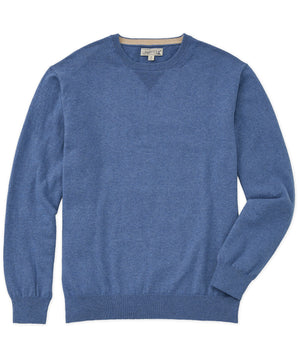 Westport Lifestyle Iconic Keyhole Cotton Cashmere Crew Pullover Sweater