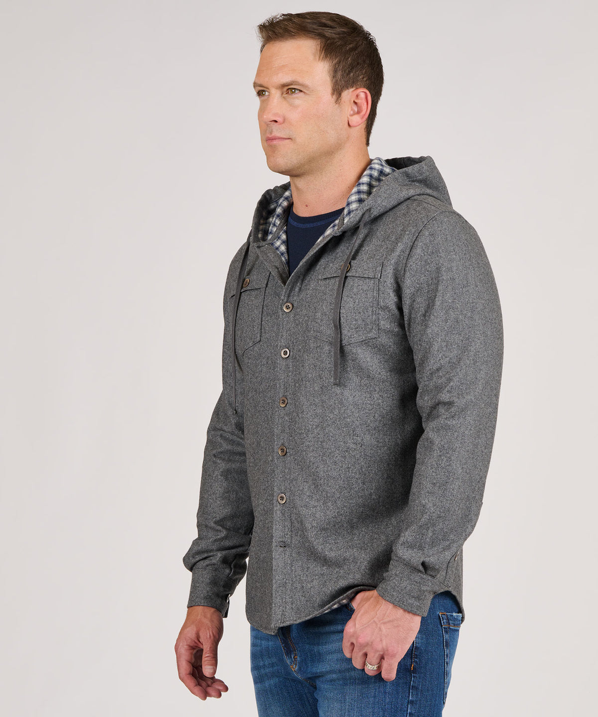 Westport Lifestyle Firepit Hoodie Shirt Jacket, Men's Big & Tall