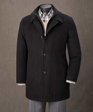 Hart Schaffner Marx Wool Blend Bibbed Coat