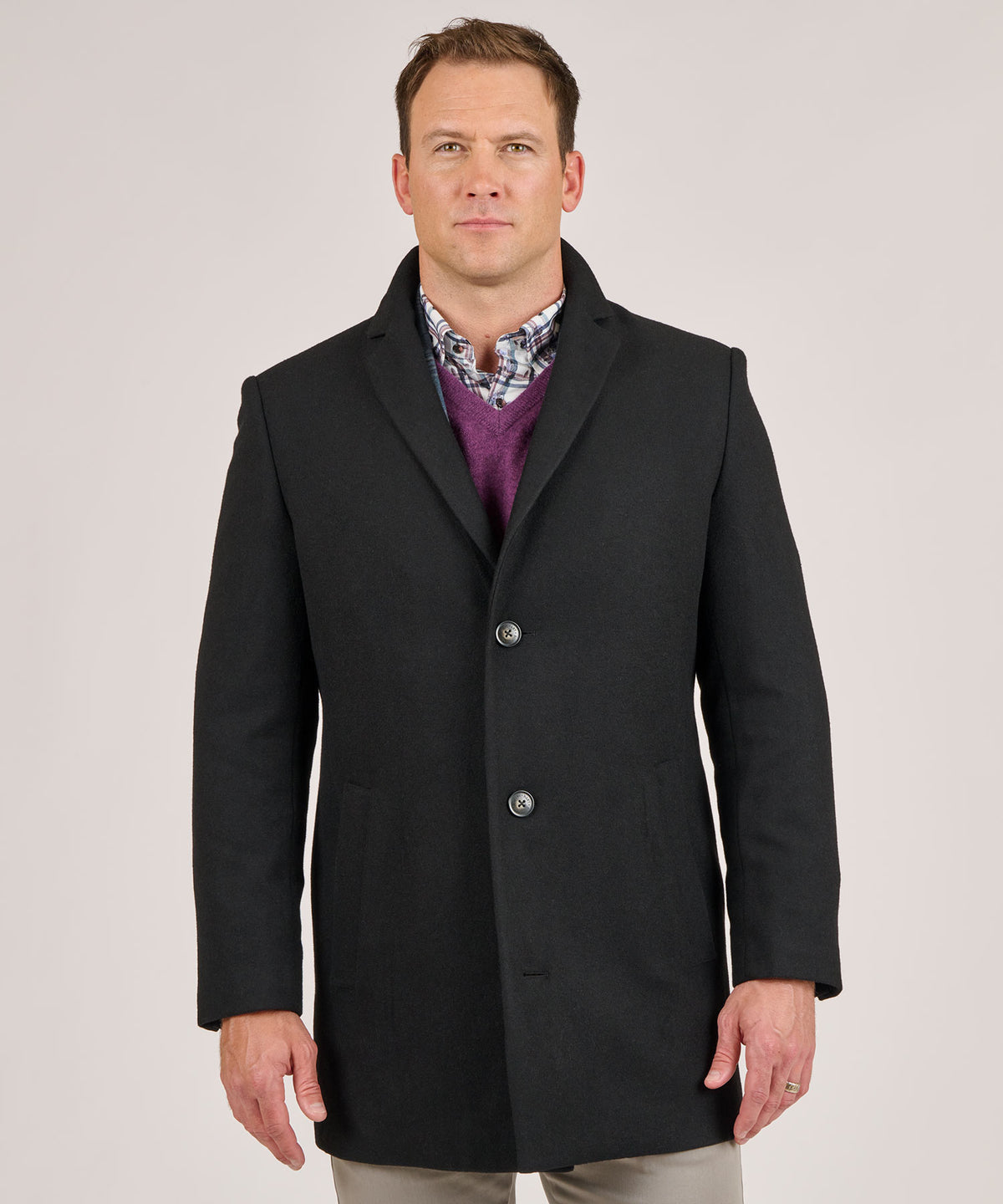 Hart Schaffner Marx Modern Overcoat, Men's Big & Tall