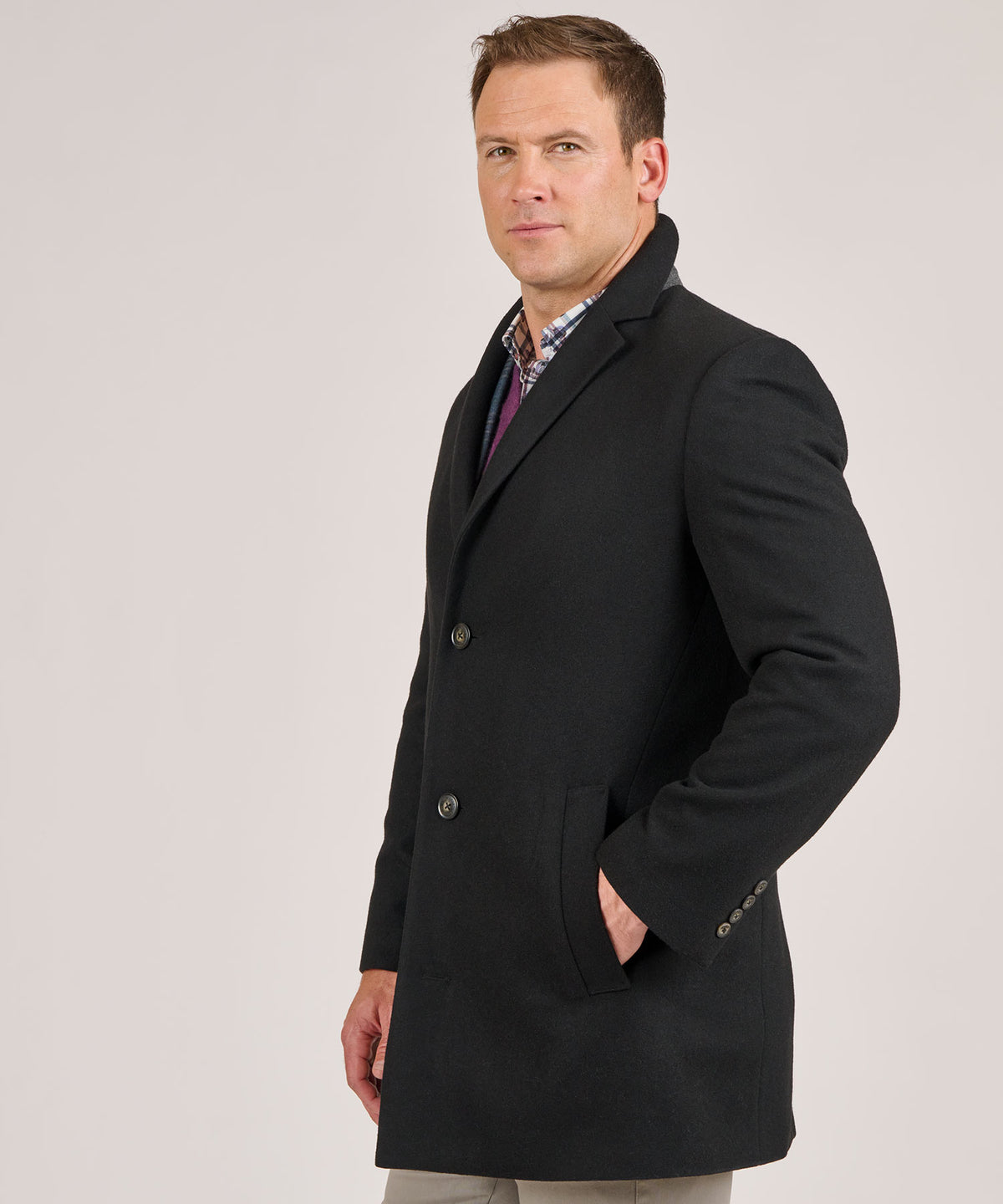 Hart Schaffner Marx Modern Overcoat, Men's Big & Tall