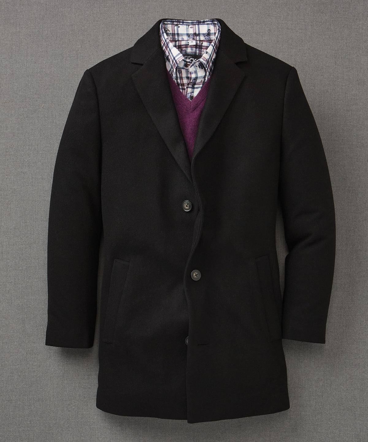 Hart Schaffner Marx Modern Overcoat, Men's Big & Tall