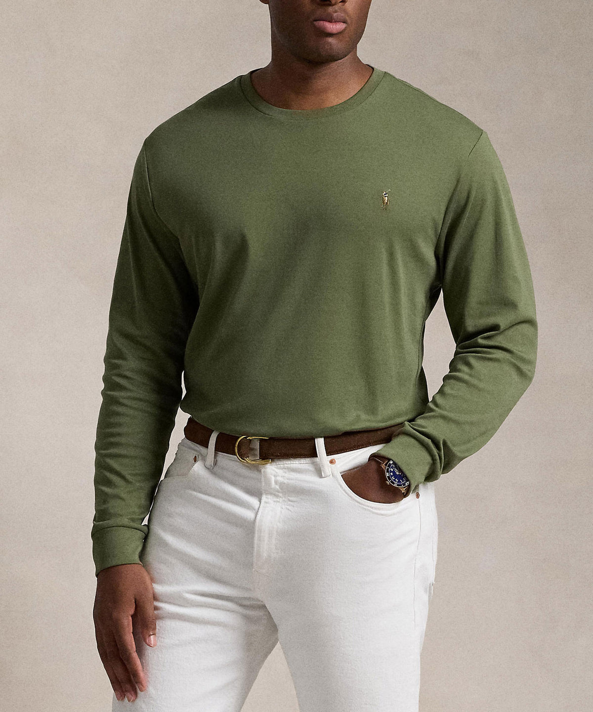 Polo Ralph Lauren Long Sleeve Soft Touch Cotton T-Shirt, Men's Big & Tall