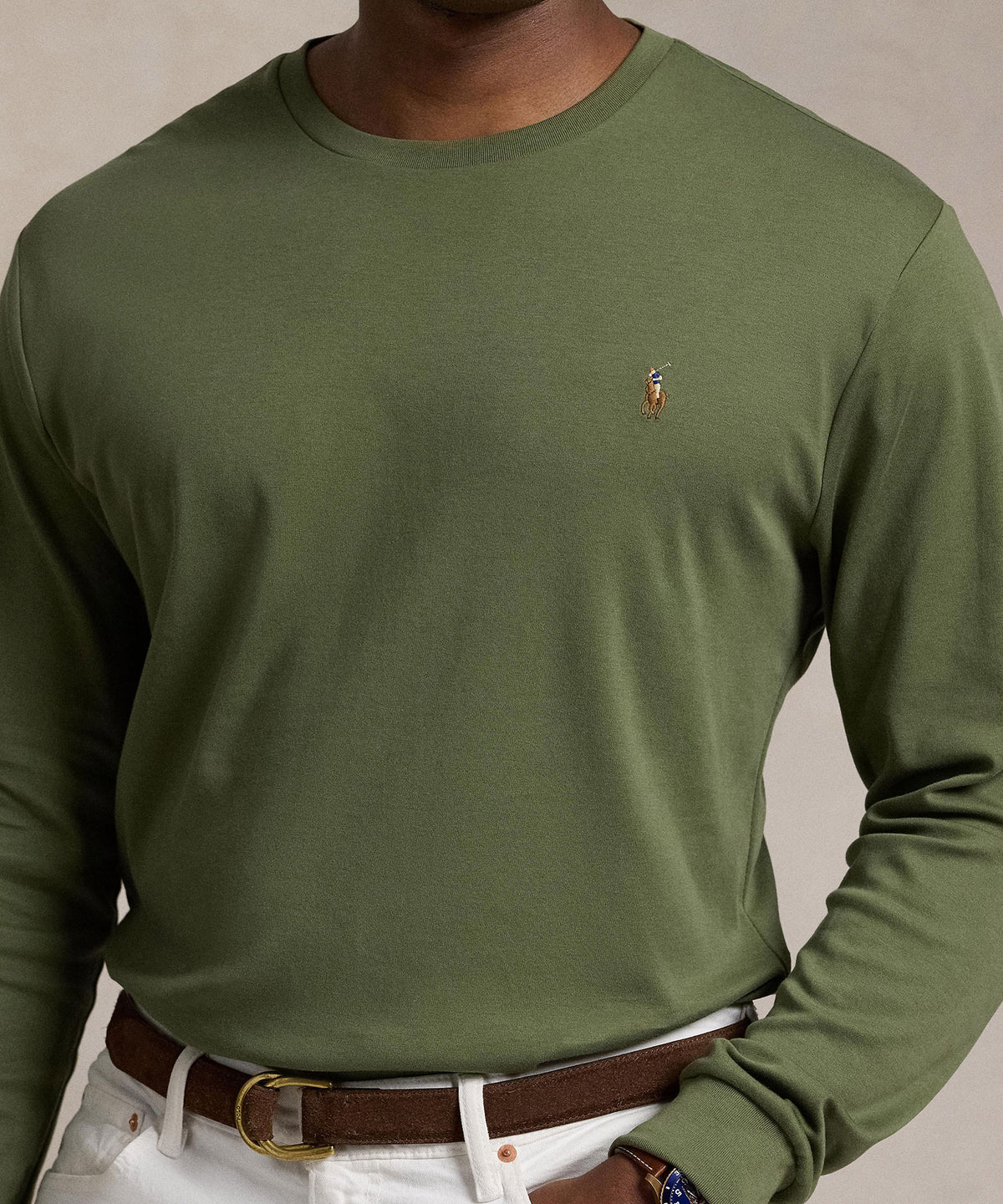 Polo Ralph Lauren Long Sleeve Soft Touch Cotton T-Shirt, Men's Big & Tall