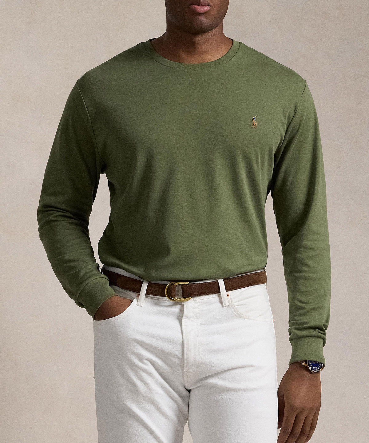 Polo Ralph Lauren Long Sleeve Soft Touch Cotton T-Shirt, Men's Big & Tall