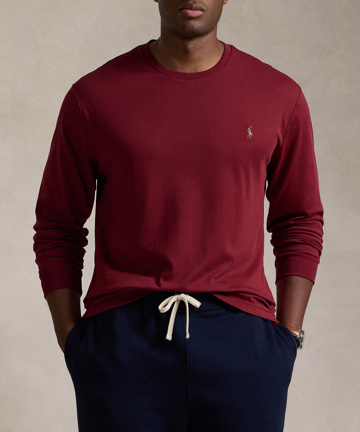 Polo Ralph Lauren Long Sleeve Soft Touch Cotton T-Shirt, Men's Big & Tall