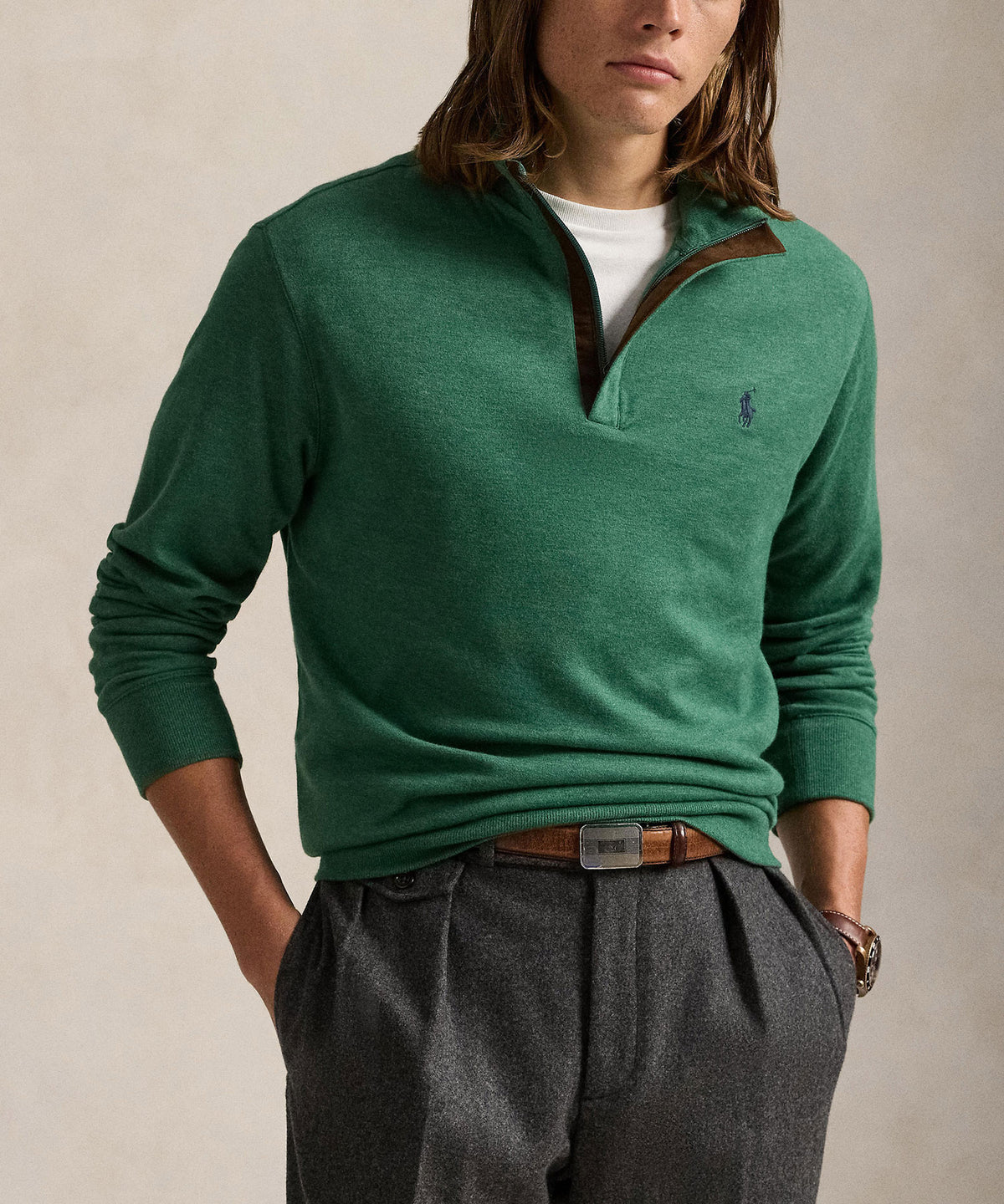 Polo Ralph Lauren Luxury Jersey Half-Zip Pullover, Men's Big & Tall