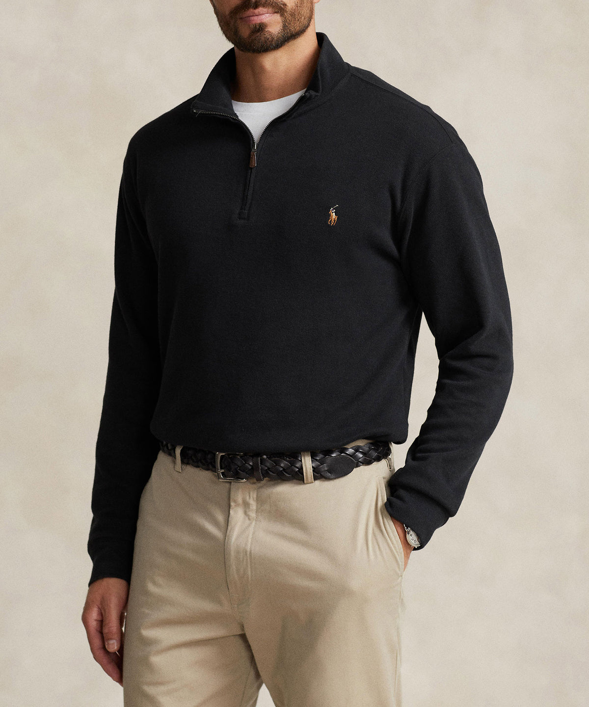 Polo Ralph Lauren Estate Rib Half-Zip Pullover, Men's Big & Tall