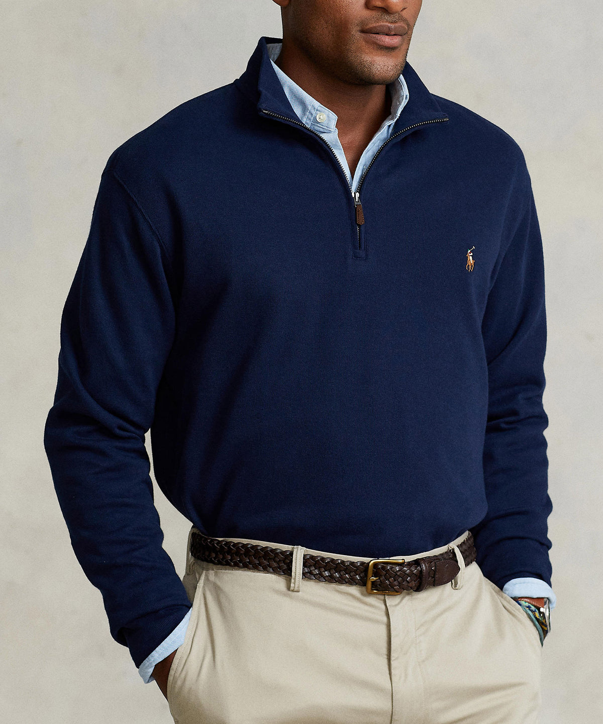 Polo Ralph Lauren Estate Rib Half-Zip Pullover, Men's Big & Tall