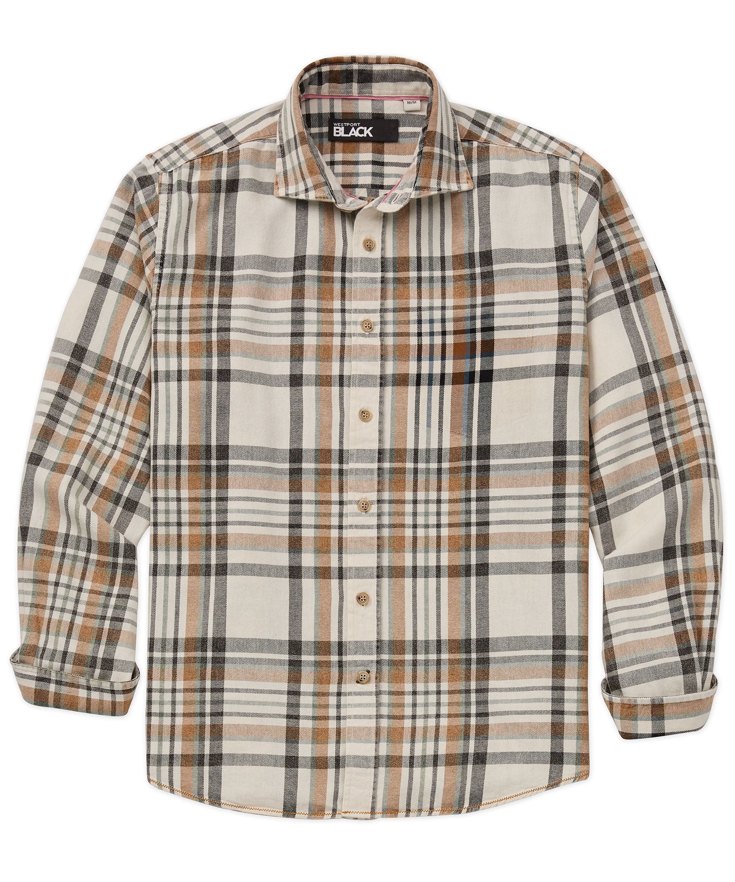 Westport Black Country Plaid Long Sleeve Sport Shirt