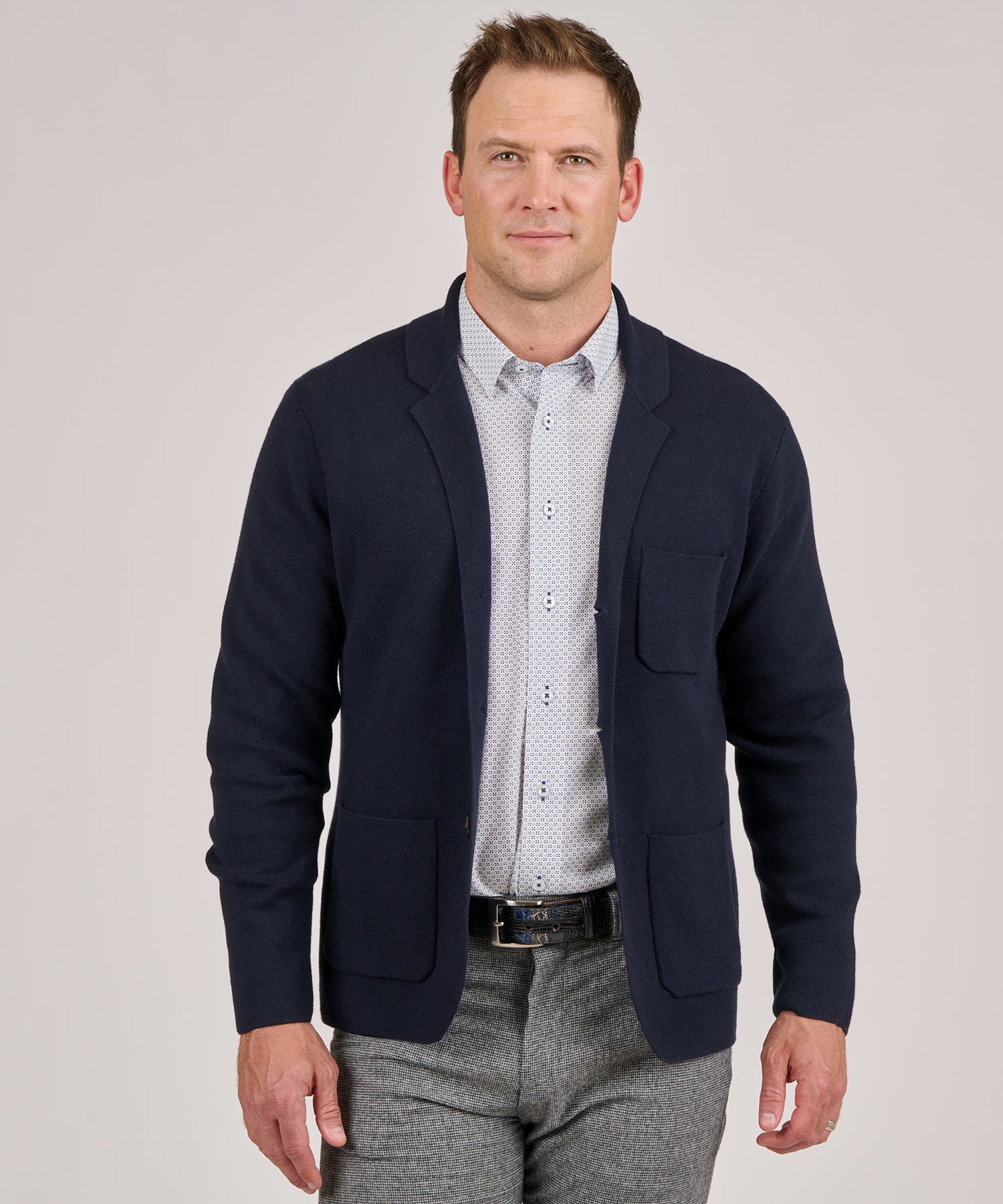 Westport Black Knit Blazer Westport Big Tall