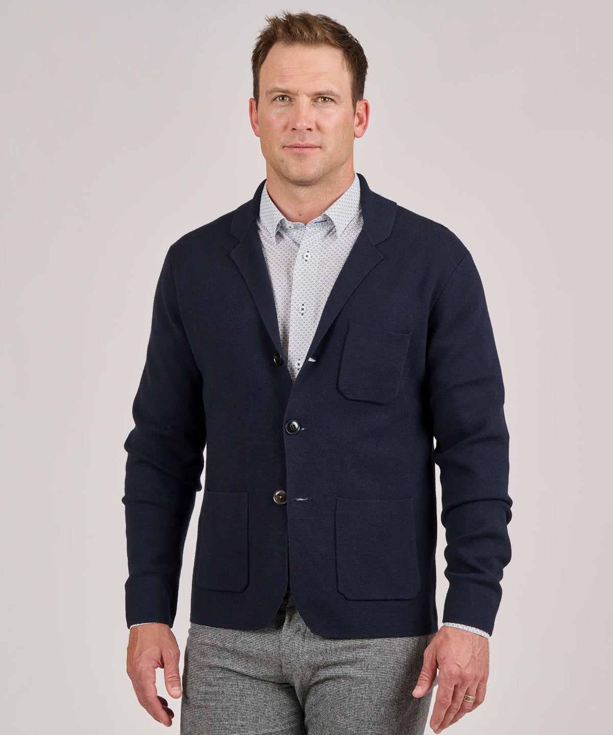 Westport Black Knit Blazer, Men's Big & Tall