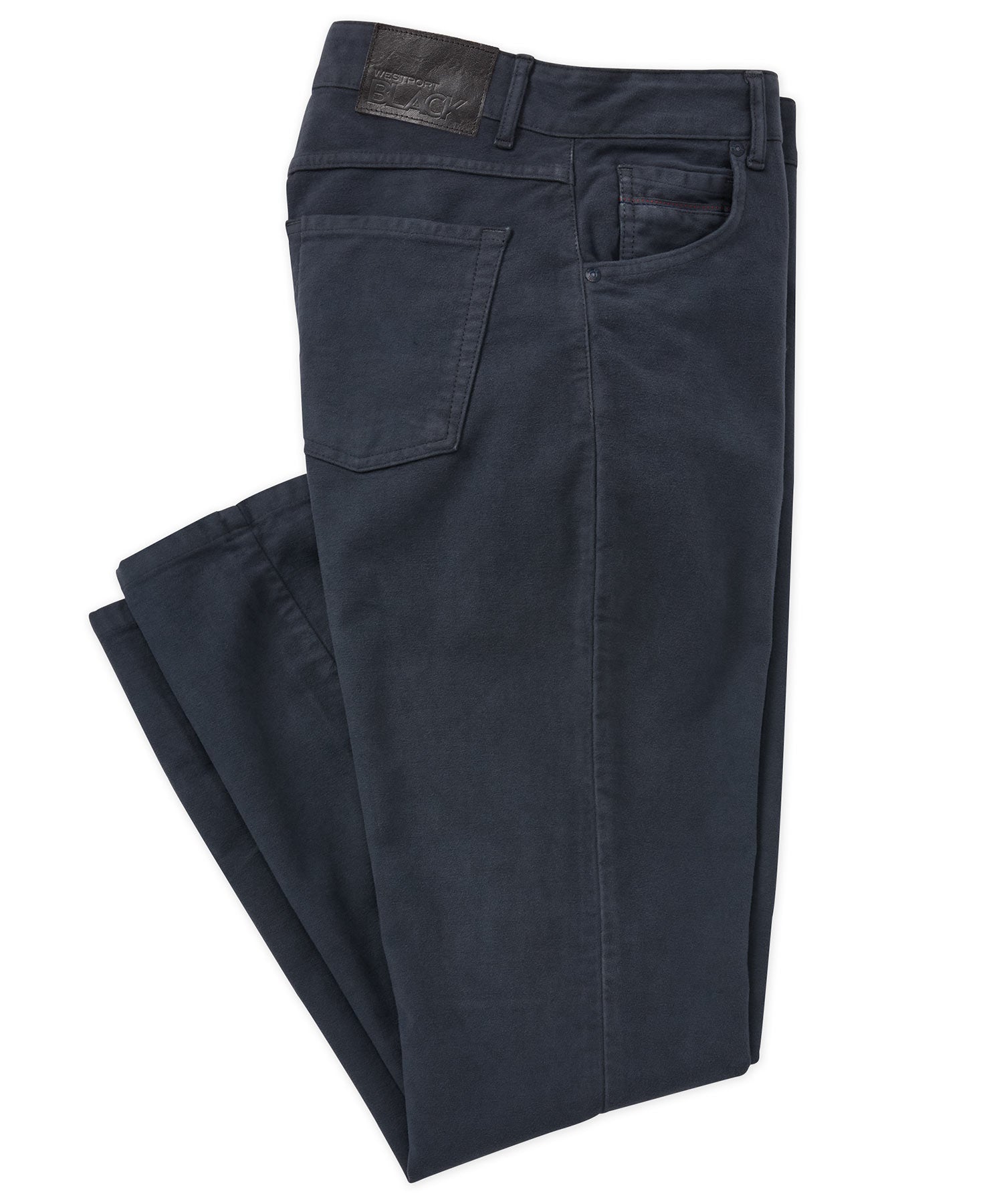 Westport Black Moleskin Garment Dyed Pant