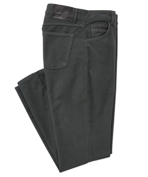 Westport Black Moleskin Garment Dyed Pant