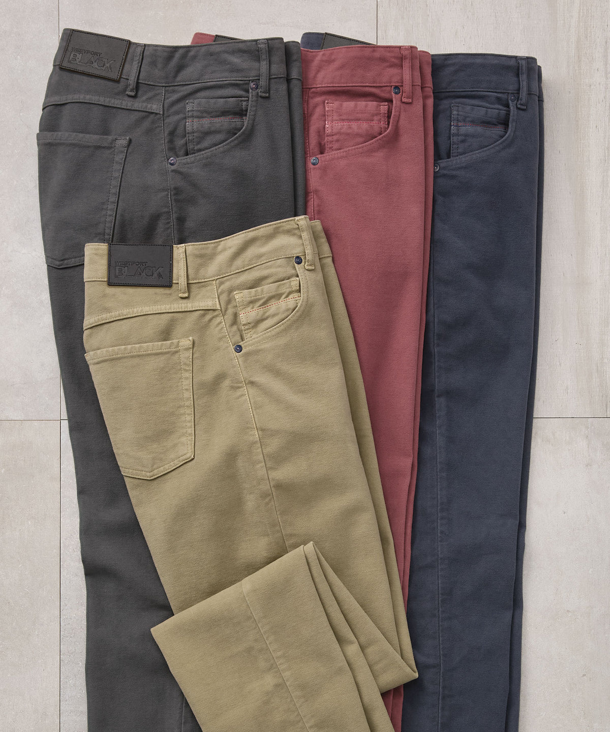 Westport Black Moleskin Garment Dyed Pant, Men's Big & Tall