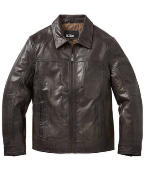 Westport Black Premium Bomber Leather Jacket