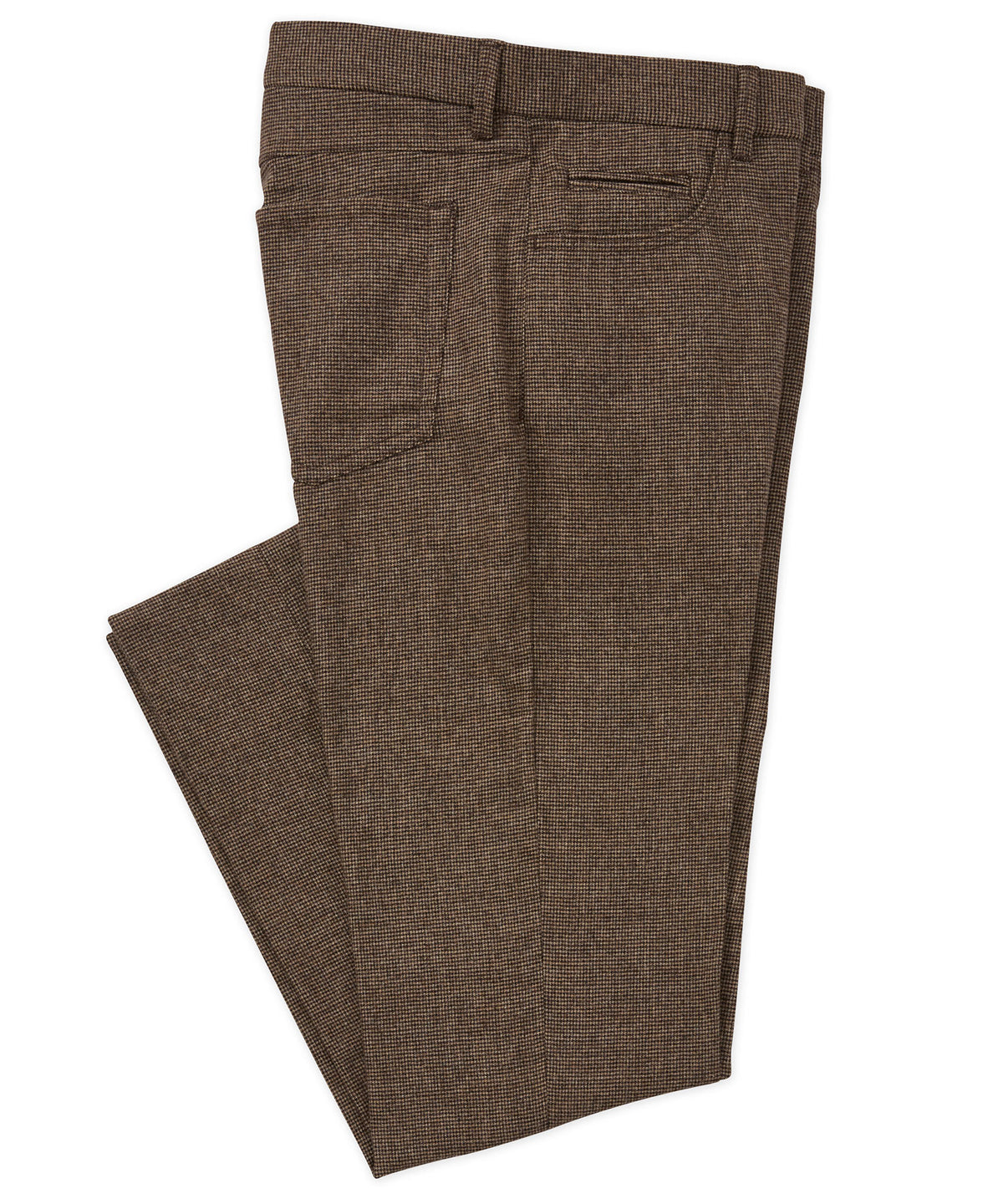 Westport Black 5-Pocket Brushed Houndstooth Pant, Men's Big & Tall