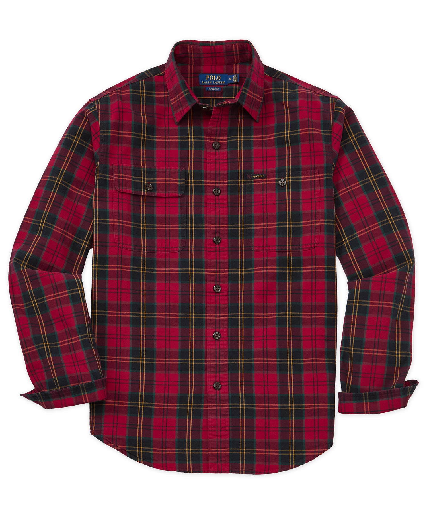 Ralph lauren red and black plaid shirt best sale