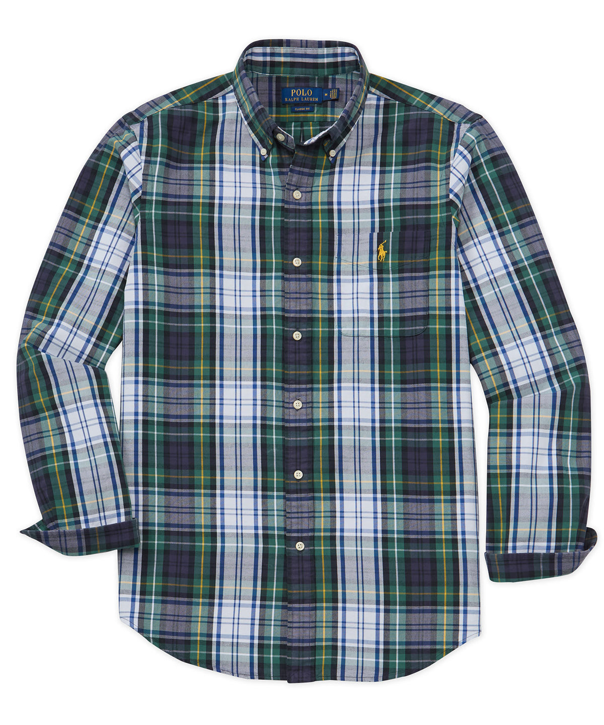 Polo Ralph Lauren Long Sleeve Tartan Oxford Sport Shirt, Men's Big & Tall