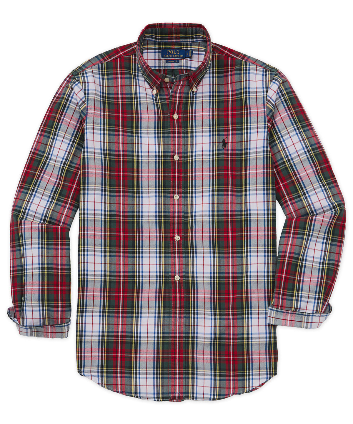 Polo Ralph Lauren Long Sleeve Tartan Oxford Sport Shirt, Men's Big & Tall