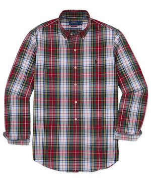 Polo Ralph Lauren Long Sleeve Tartan Oxford Sport Shirt