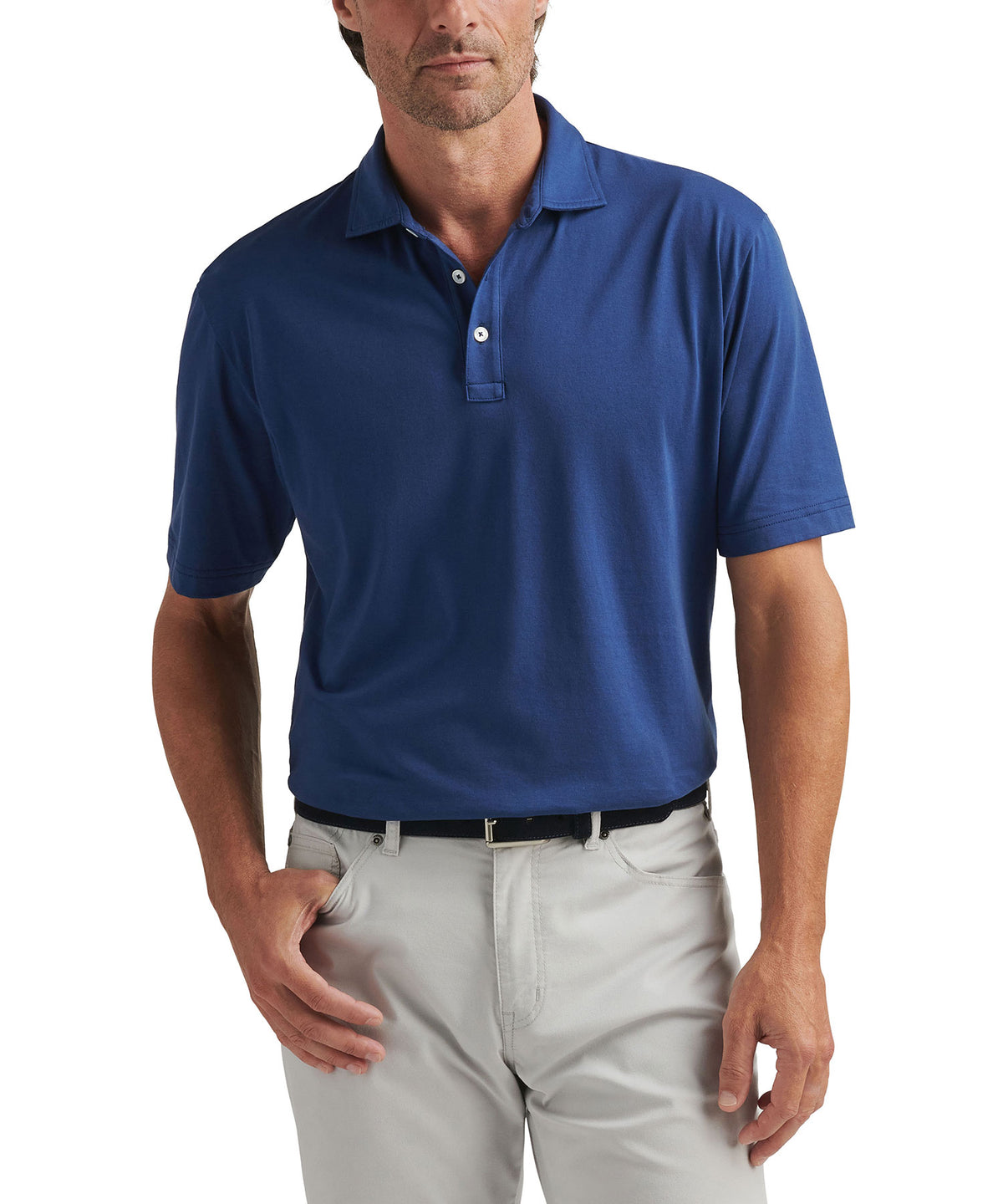 Peter Millar Short Sleeve Crown Comfort Polo Knit Shirt, Men's Big & Tall