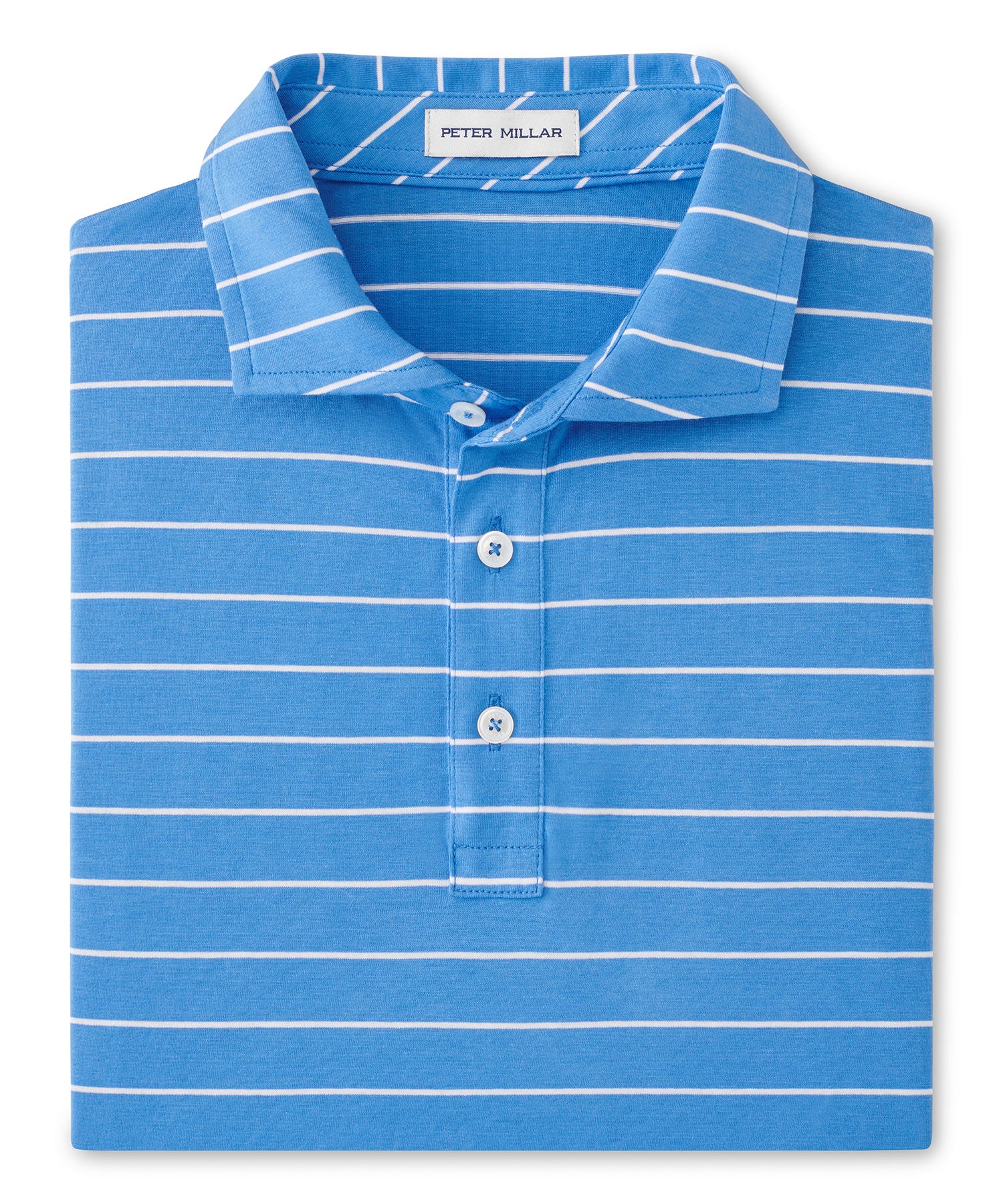 Peter Millar Short Sleeve Ross Stripe Polo Knit Shirt