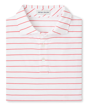 Peter Millar Short Sleeve Ross Stripe Polo Knit Shirt