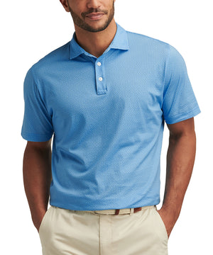 Peter Millar Short Sleeve Turtle Performance Print Polo Shirt