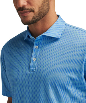 Peter Millar Short Sleeve Turtle Performance Print Polo Shirt