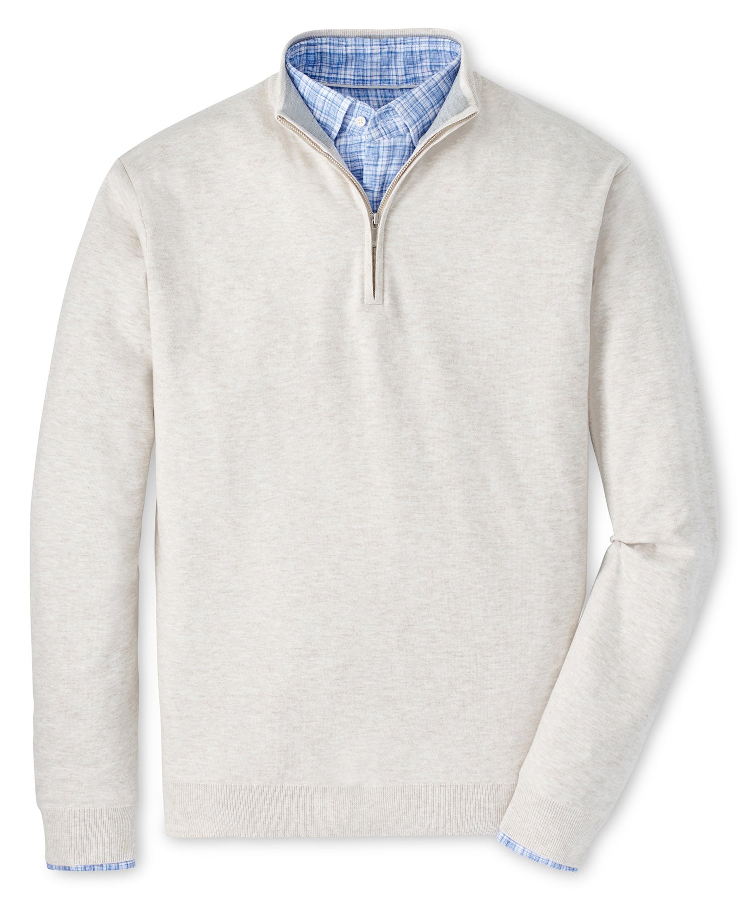 Peter Millar Coolspun Cotton Quarter Zip Sweater