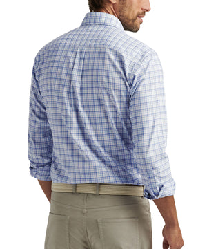 Peter Millar Long Sleeve Spread Collar Plaid 'Garrow' Sport Shirt